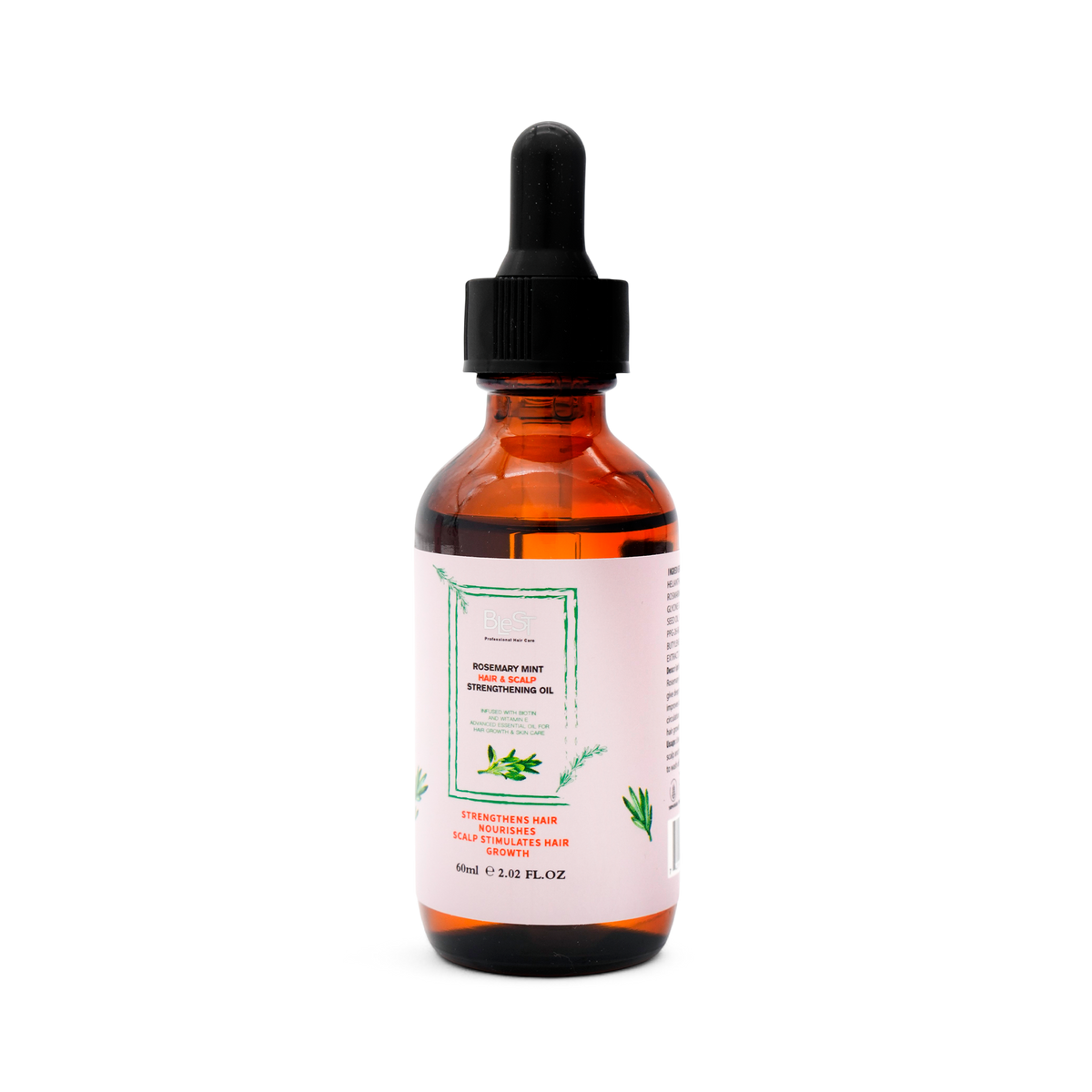 BLEST Rosemary Mint Hair & Scalp Oil – Scalp Nourishment, 60 ml