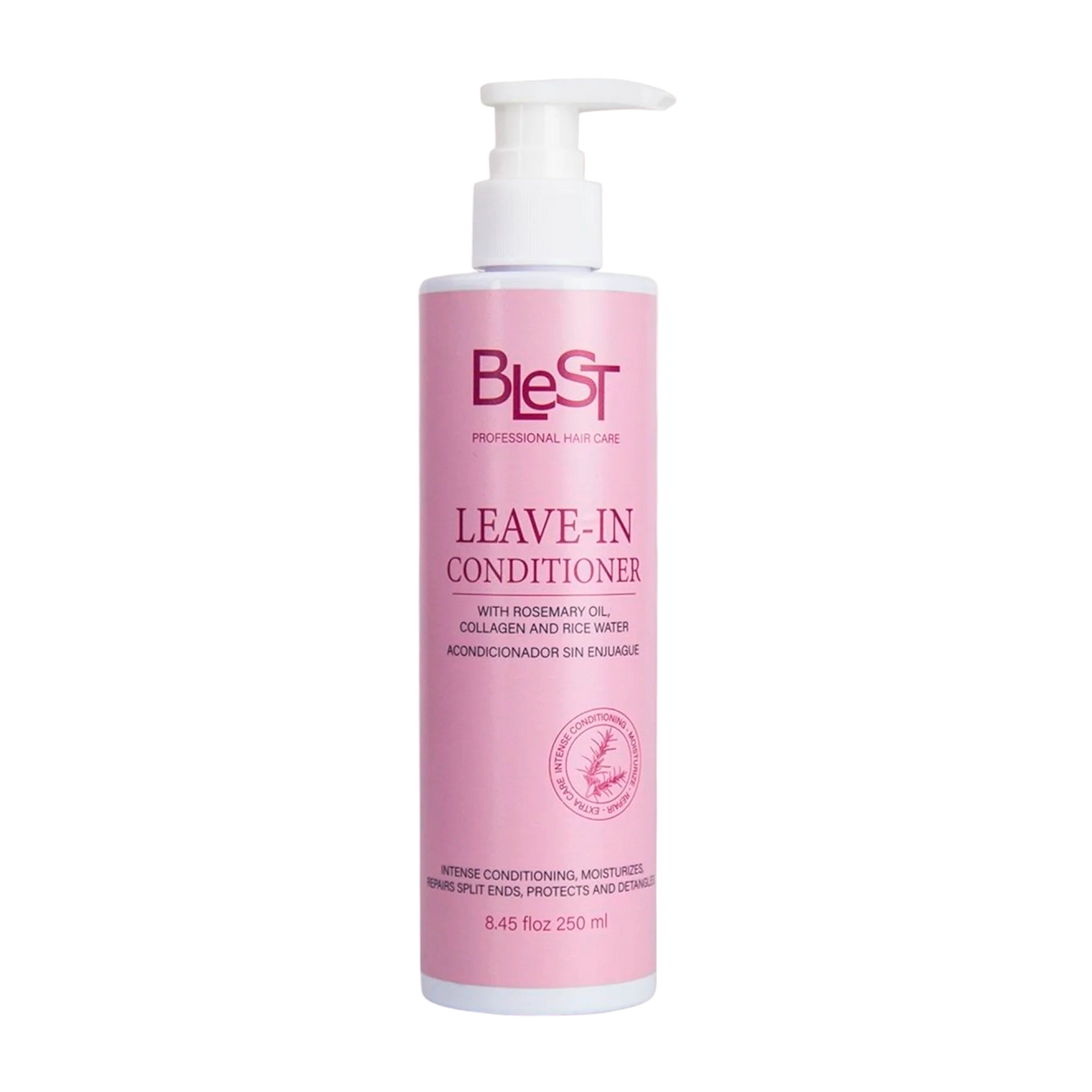 BLEST Leave-In Conditioner with Rosemary, Collagen & Rice Water – Hydration & Shine