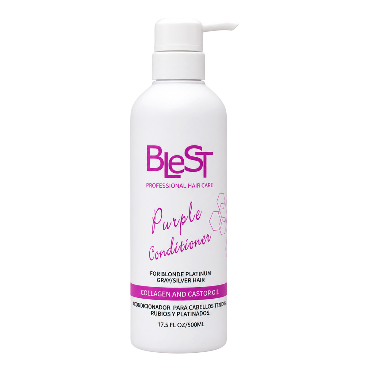 BLEST Purple Conditioner – Blonde & Gray Hair Toning, 500 ml
