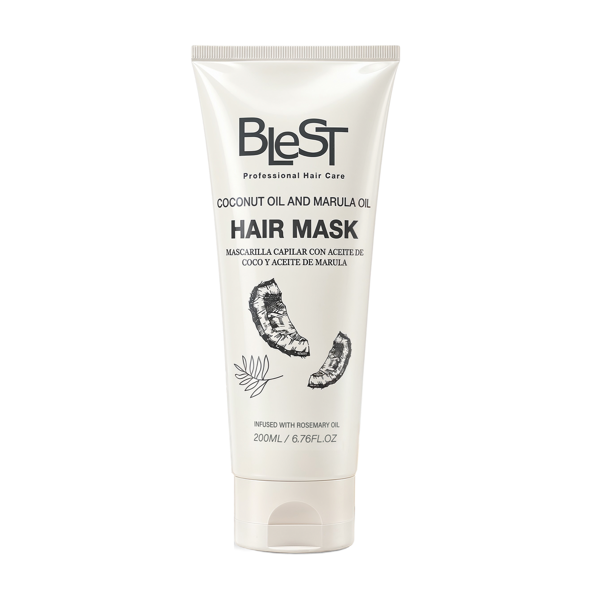 BLEST Coconut & Marula Oil Hair Mask – Deep Conditioning, 500 ml