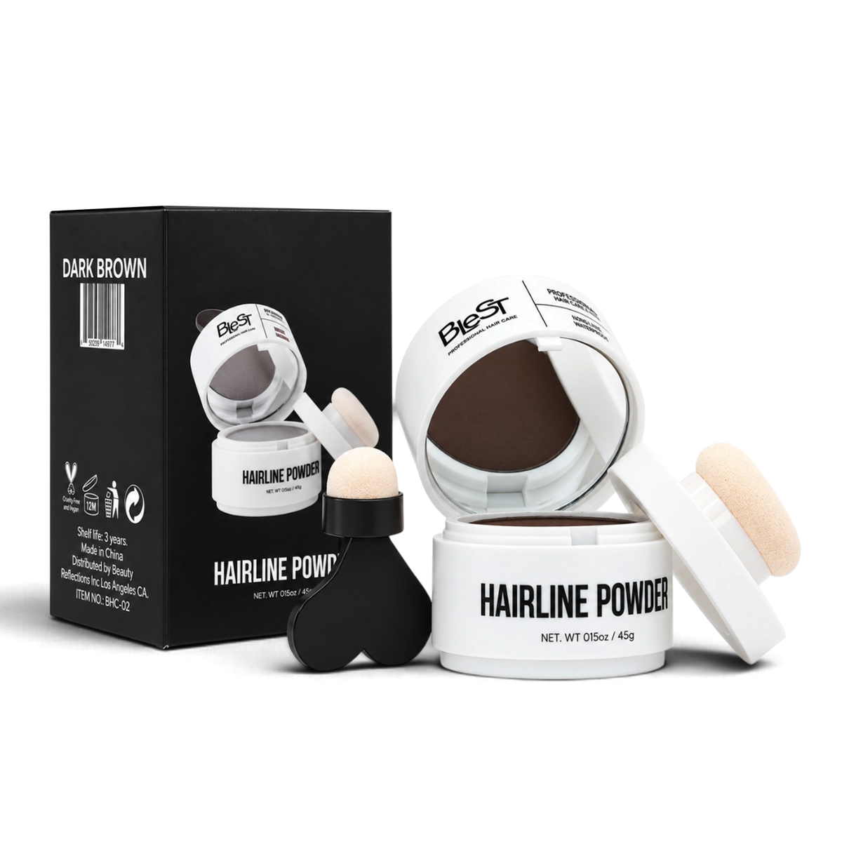 BLEST Hairline Powder – Root Touch-Up & Hairline Coverage
