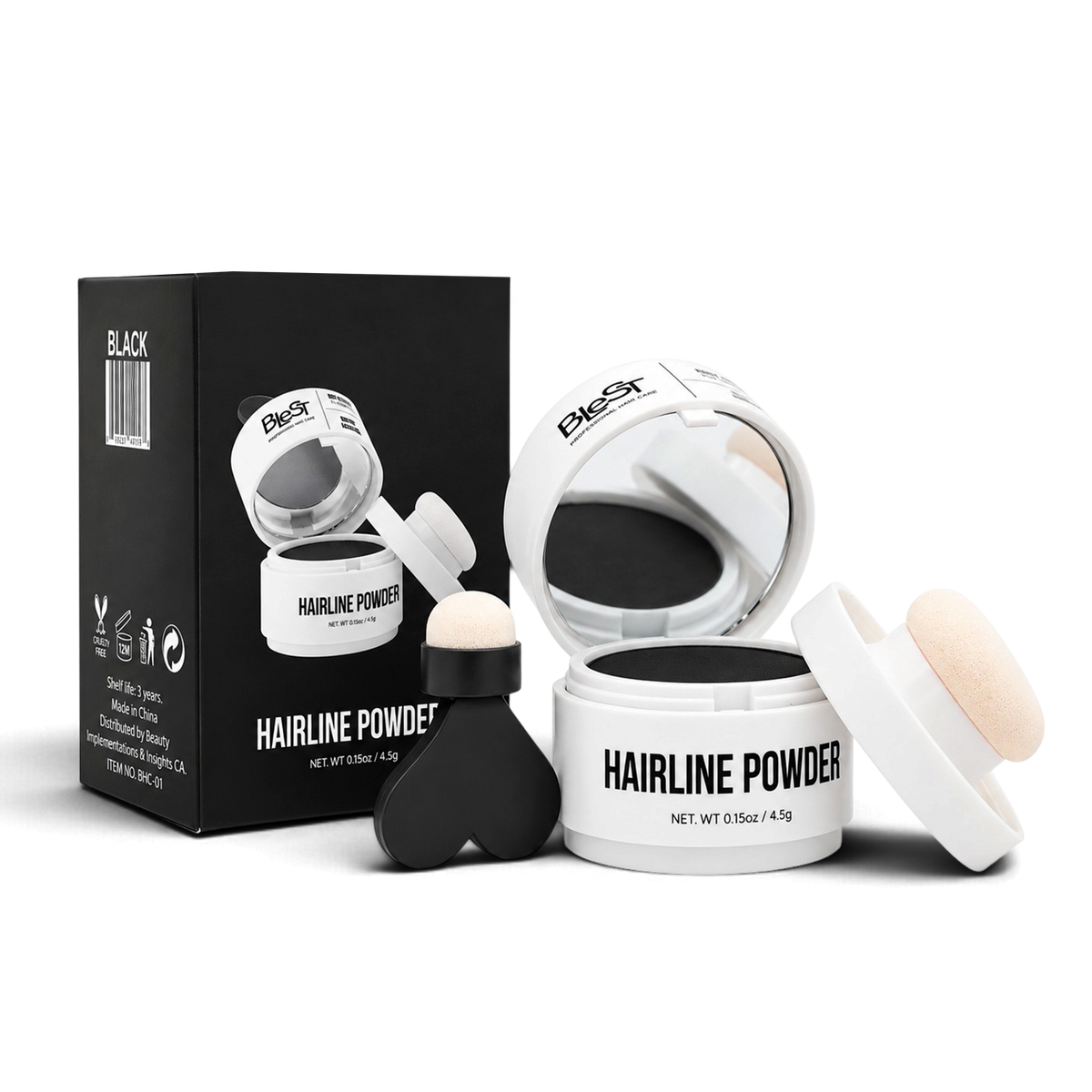 BLEST Hairline Powder – Root Touch-Up & Hairline Coverage