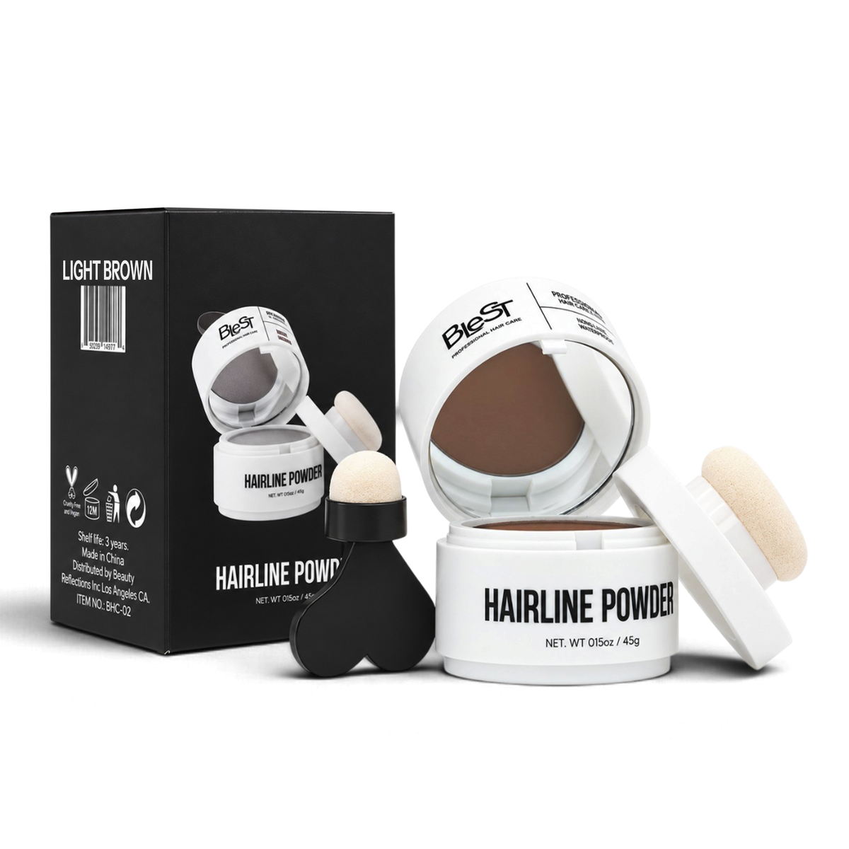 BLEST Hairline Powder – Root Touch-Up & Hairline Coverage