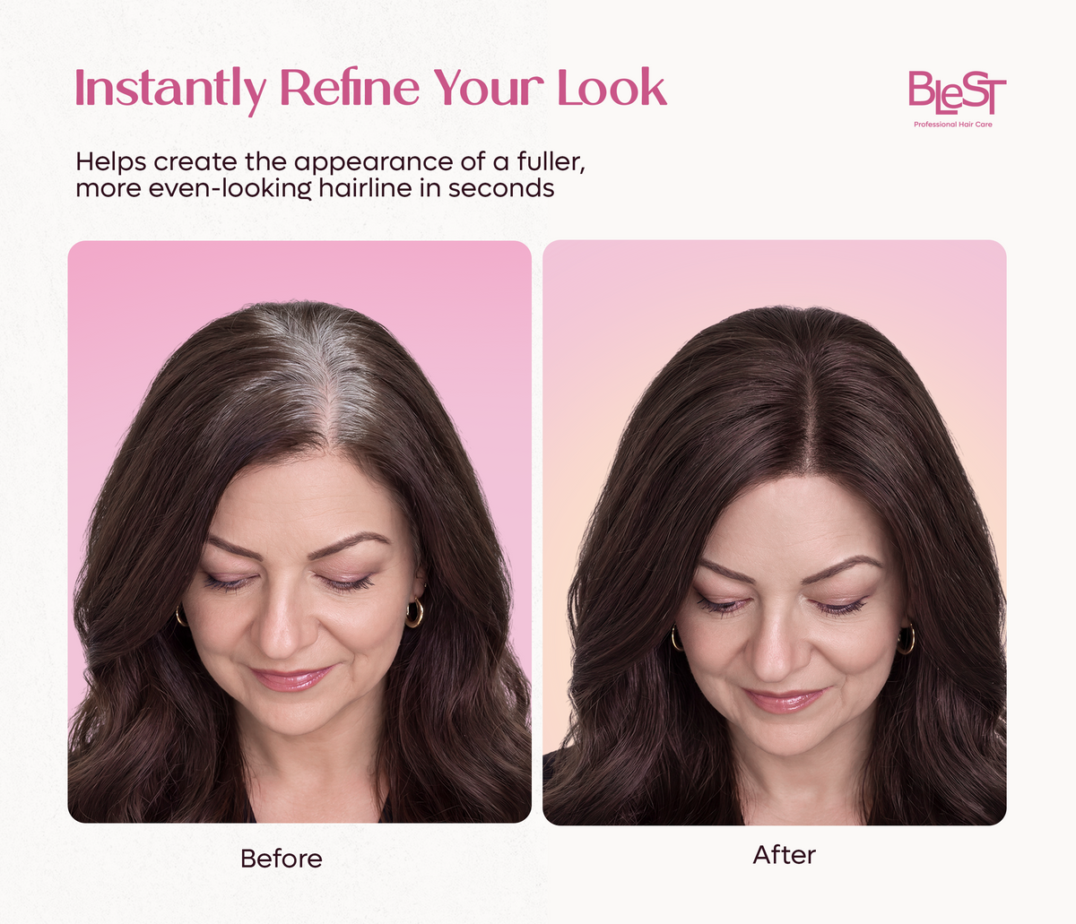 BLEST Hairline Powder – Root Touch-Up & Hairline Coverage