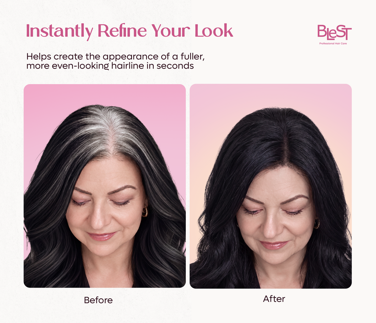 BLEST Hairline Powder – Root Touch-Up & Hairline Coverage
