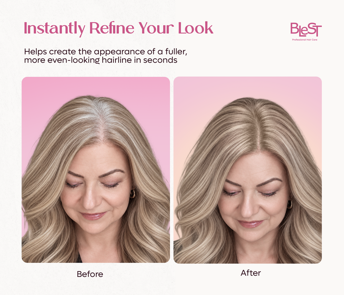 BLEST Hairline Powder – Root Touch-Up & Hairline Coverage
