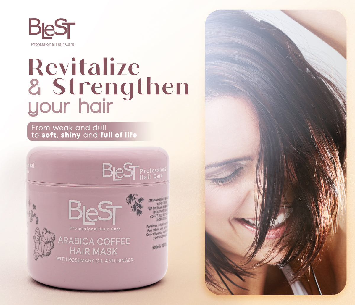 BLEST Arabica Coffee Hair Mask – Conditioning Treatment