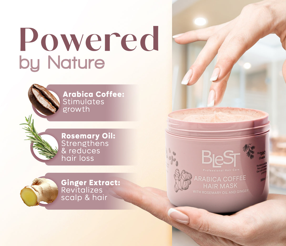 BLEST Arabica Coffee Hair Mask – Conditioning Treatment