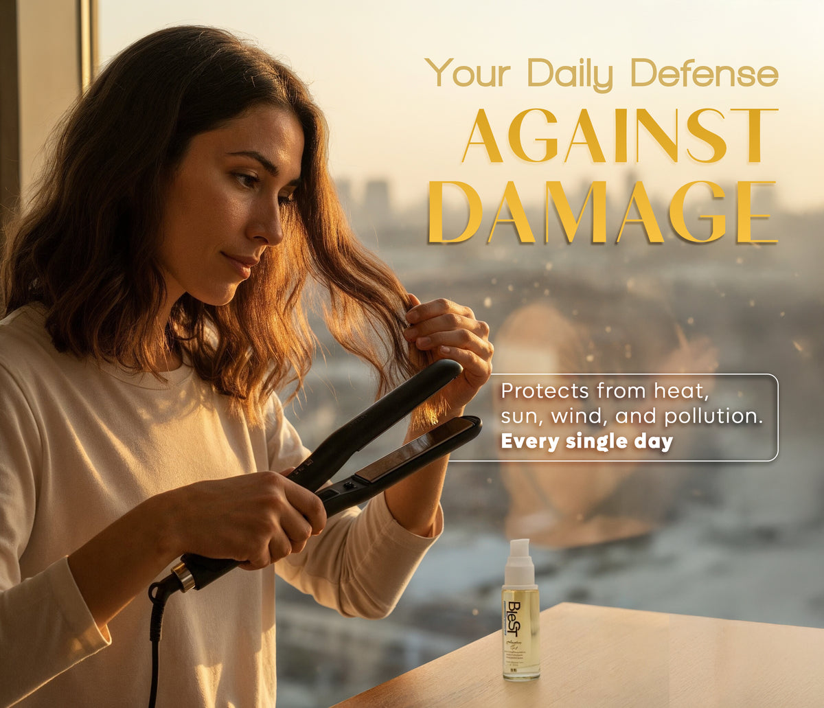 BLEST Argan Hair Oil – Shine & Dry Hair Care, 30 ml