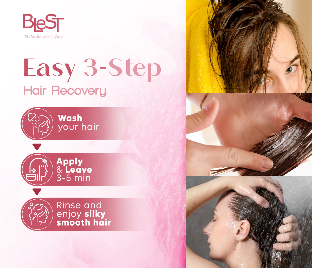 BLEST Argan Oil & Biotin Hair Mask – Deep Conditioning