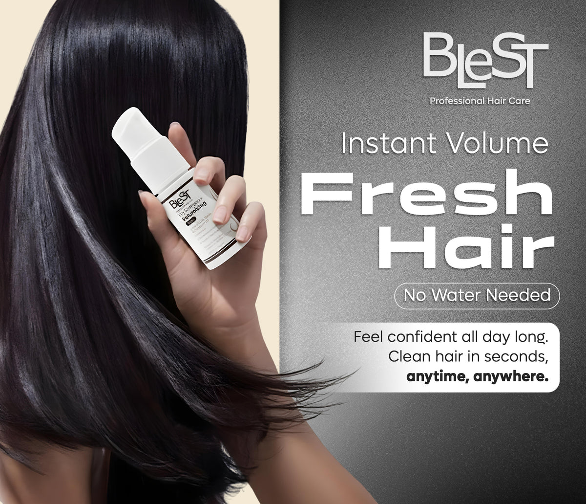BLEST Dry Shampoo – Oil Absorption & Root Volume