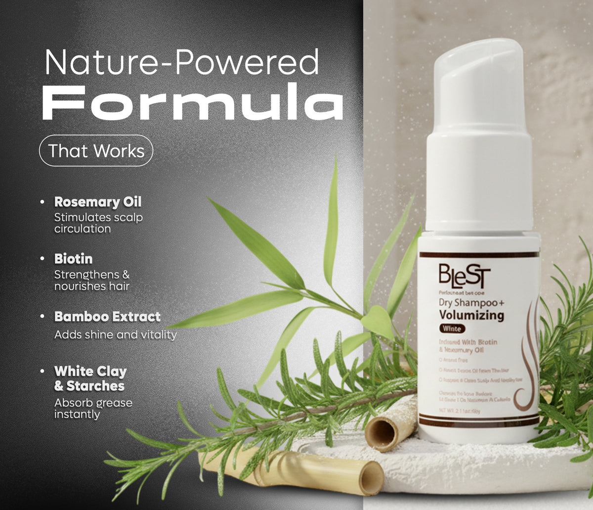 BLEST Dry Shampoo – Oil Absorption & Root Volume