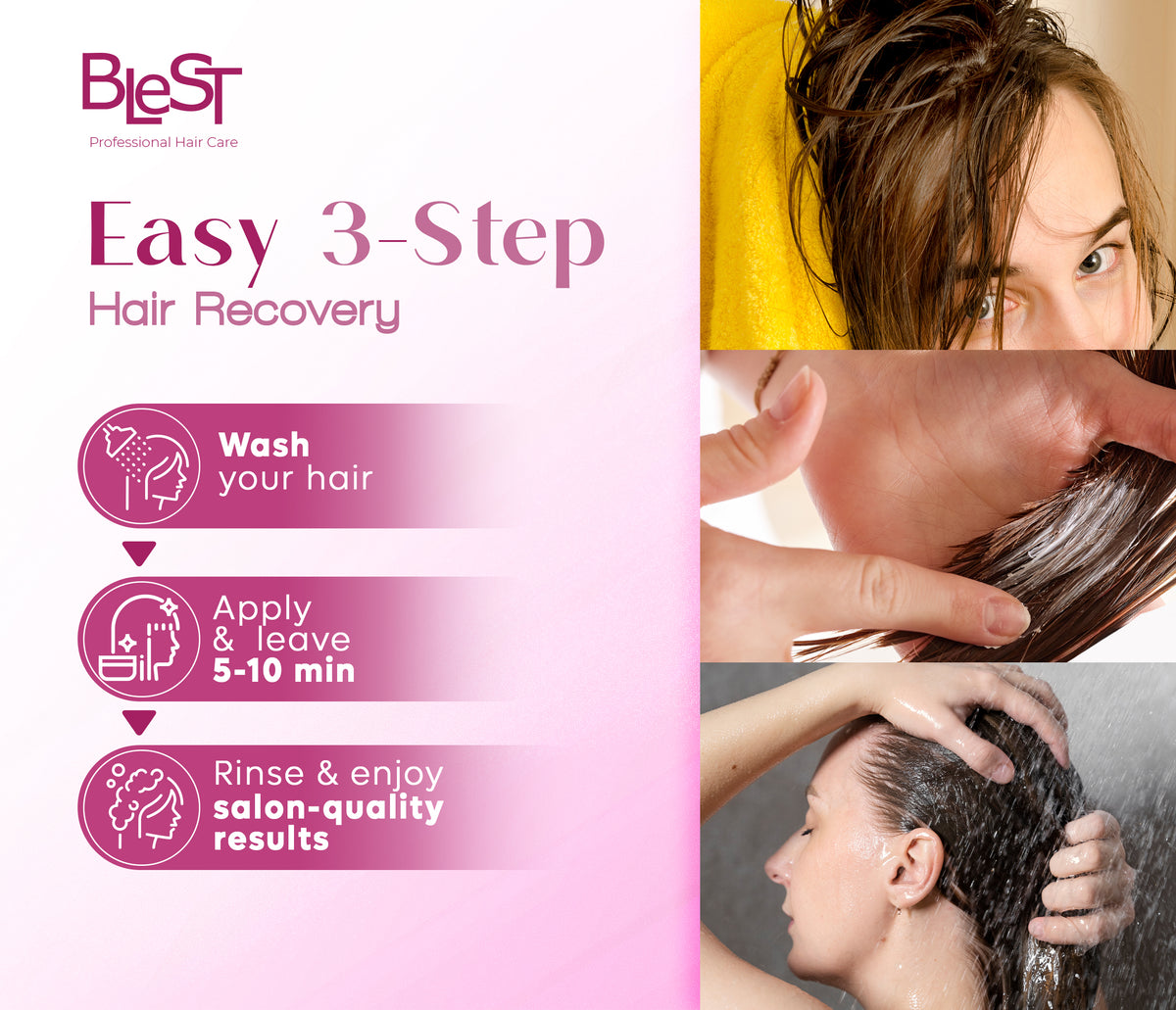 BLEST Intense Protein Treatment Hair Mask – Damaged Hair Repair