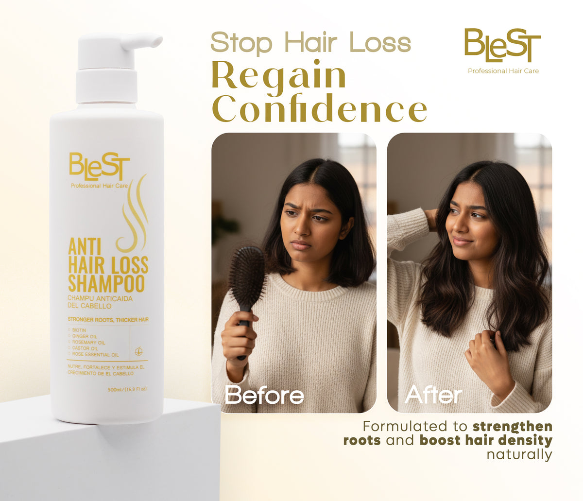 BLEST Anti Hair Loss Shampoo – Scalp & Hair Cleansing