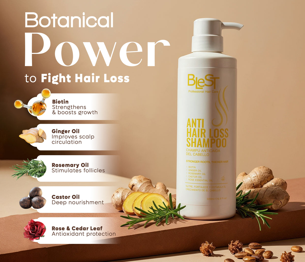 BLEST Anti Hair Loss Shampoo – Scalp & Hair Cleansing
