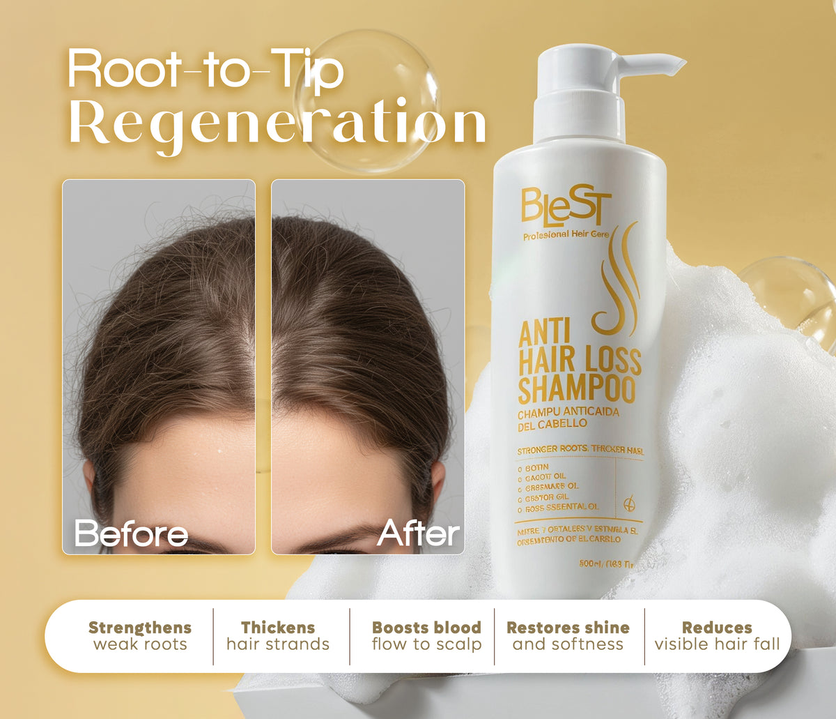 BLEST Anti Hair Loss Shampoo – Scalp & Hair Cleansing