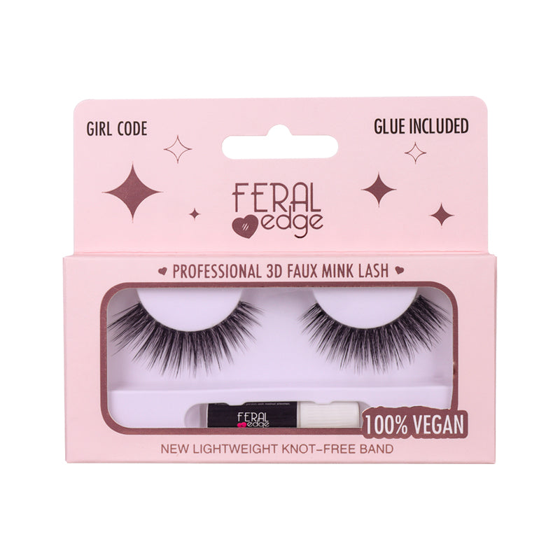 "GIRL CODE" PROFESSIONAL 3D FAUX MINK LASH