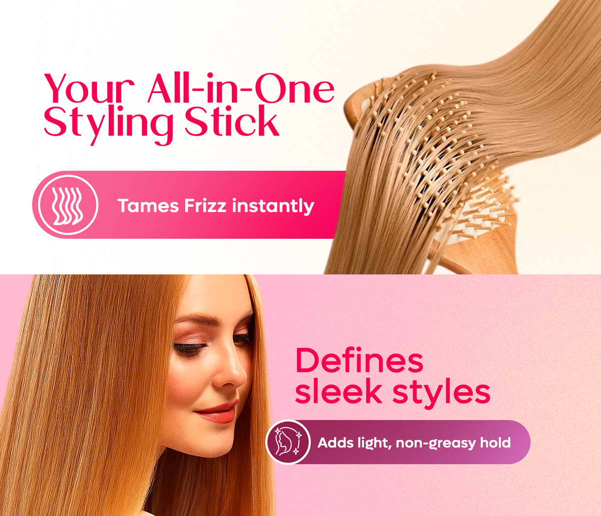 BLEST Hair Wax Stick with Avocado Extract – Sleek Edges & Flyaway Control