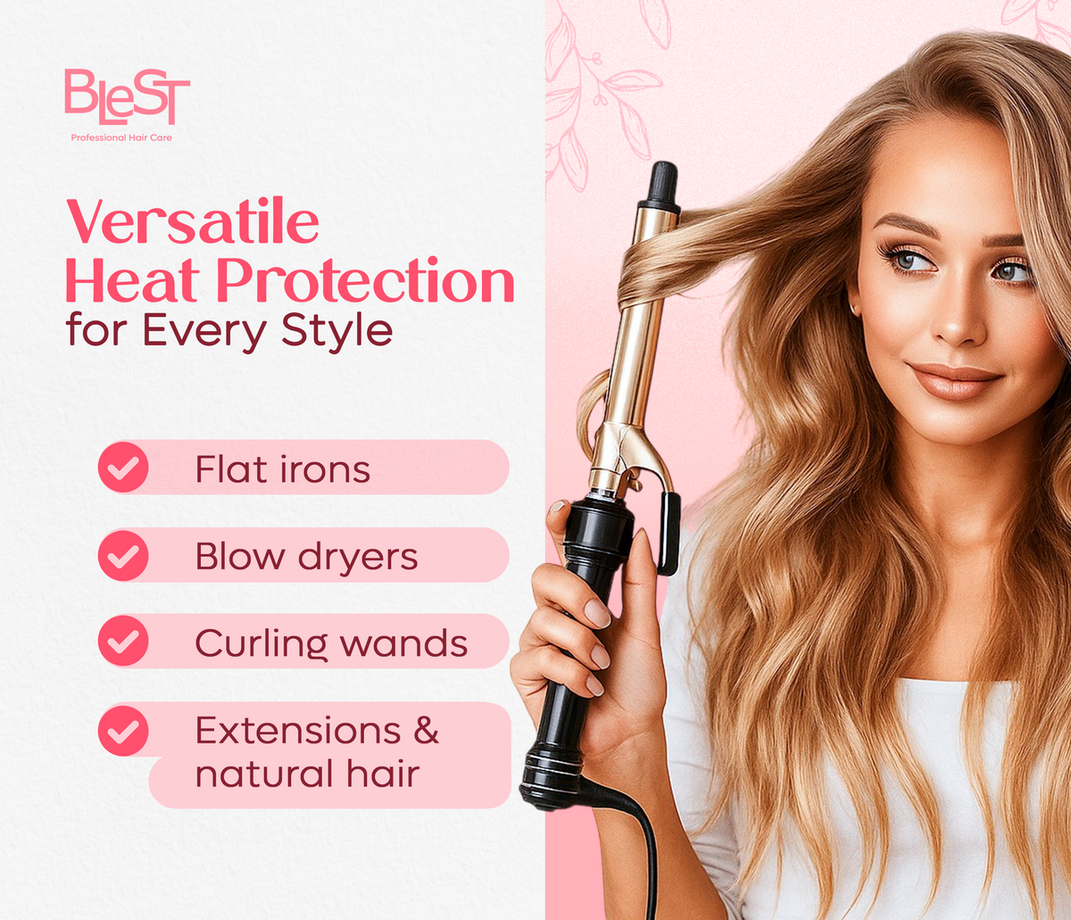 BLEST Argan Oil Heat Protection Spray – Heat Styling Care, 150 ml