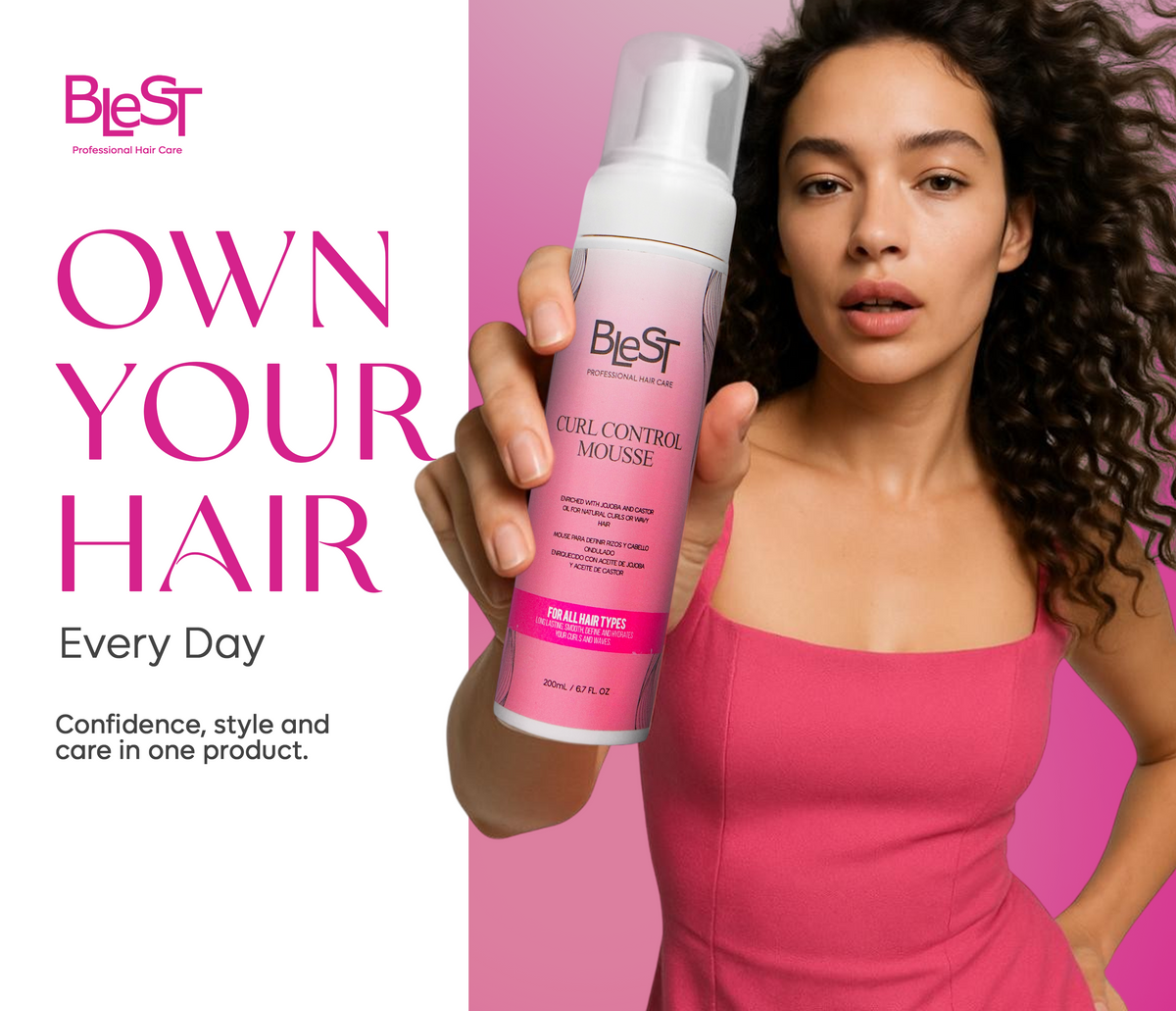 BLEST Curl Control Hair Mousse – Curl Definition & Hydration