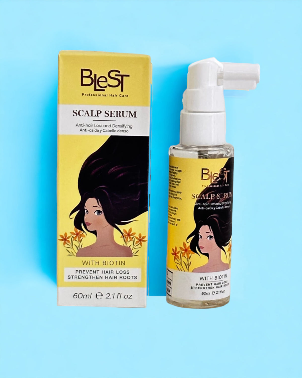 ANTI HAIR LOSS AND DENSIFYING SCALP SERUM  WITH BIOTIN
