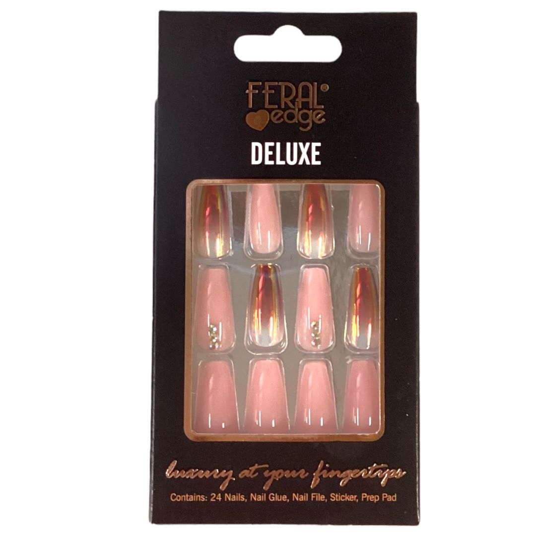 DELUXE SOFT GLAM MID LENGHT NAIL SET