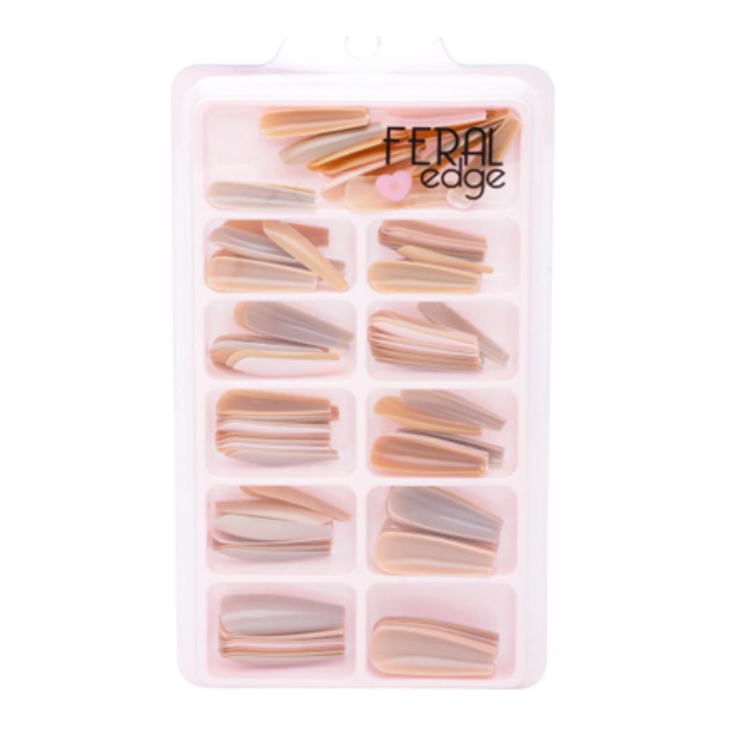 120 NUDE COFFIN NAILS