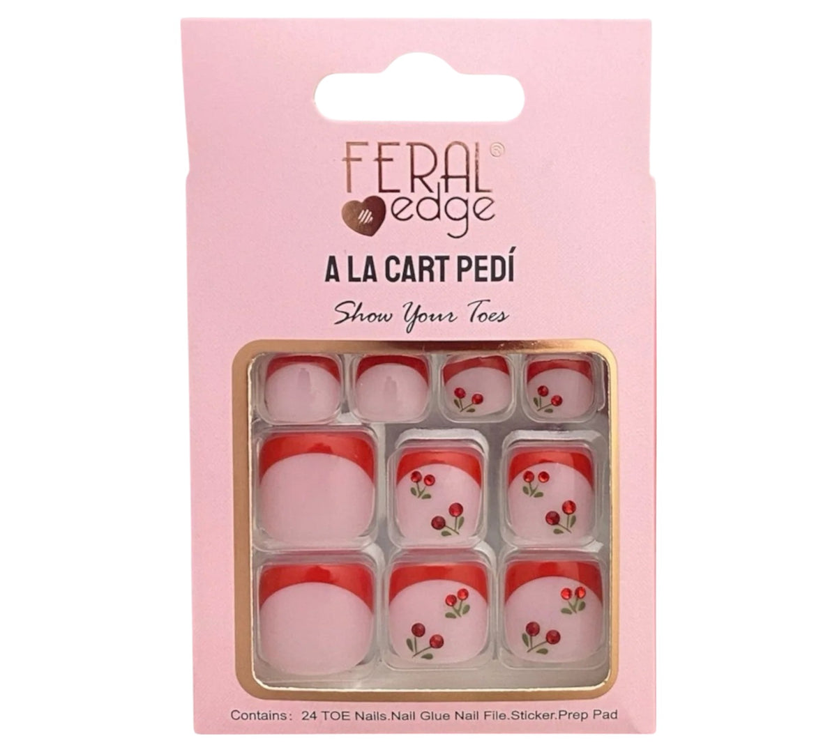 A LA CART PEDI RED FRENCH CHERRY