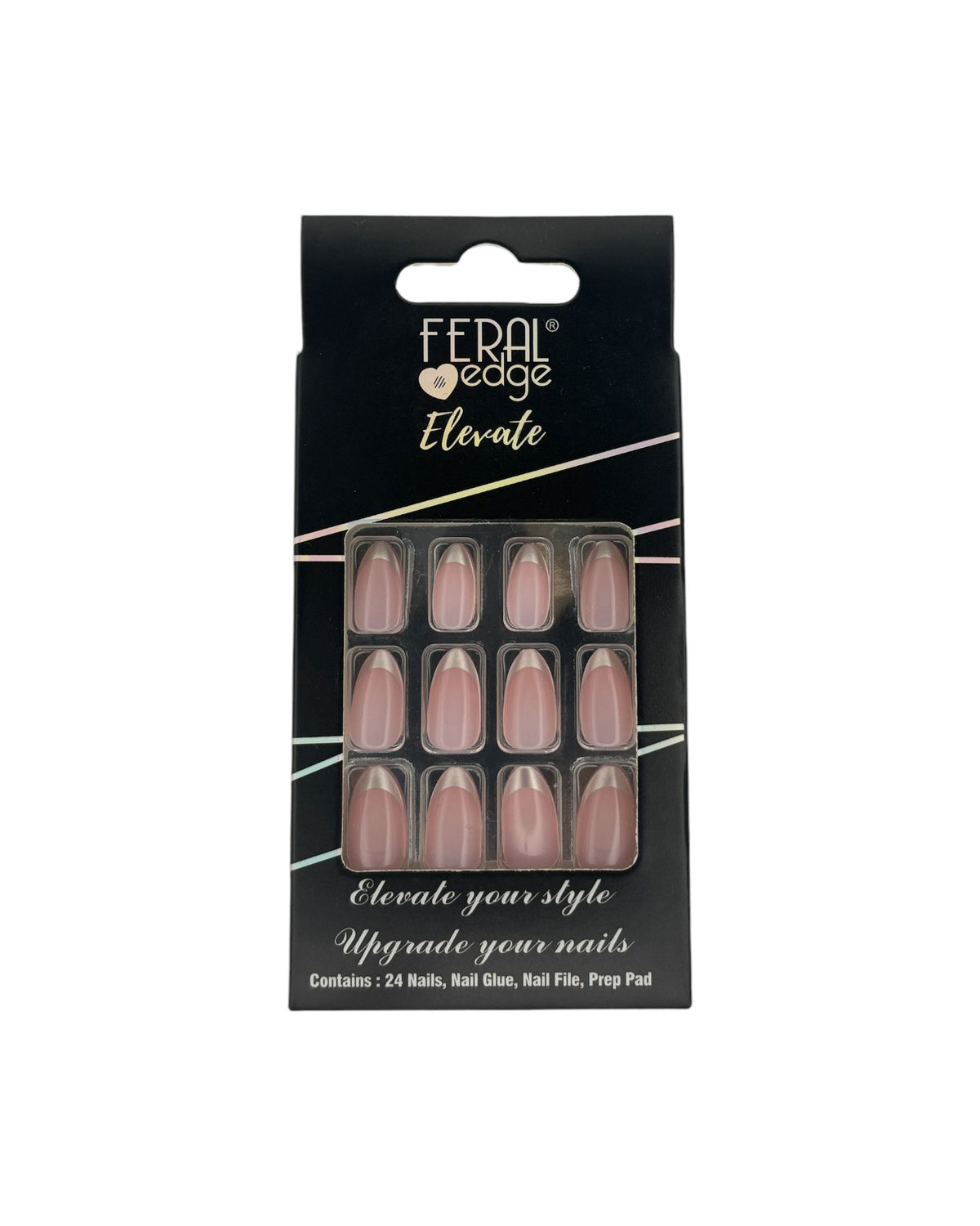 ALMOND CHROME FRENCH TIP