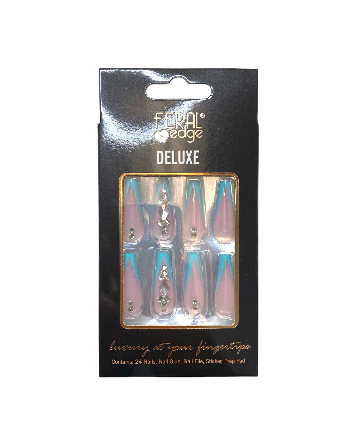 DELUXE TURQUOISE V FRENCH TIP