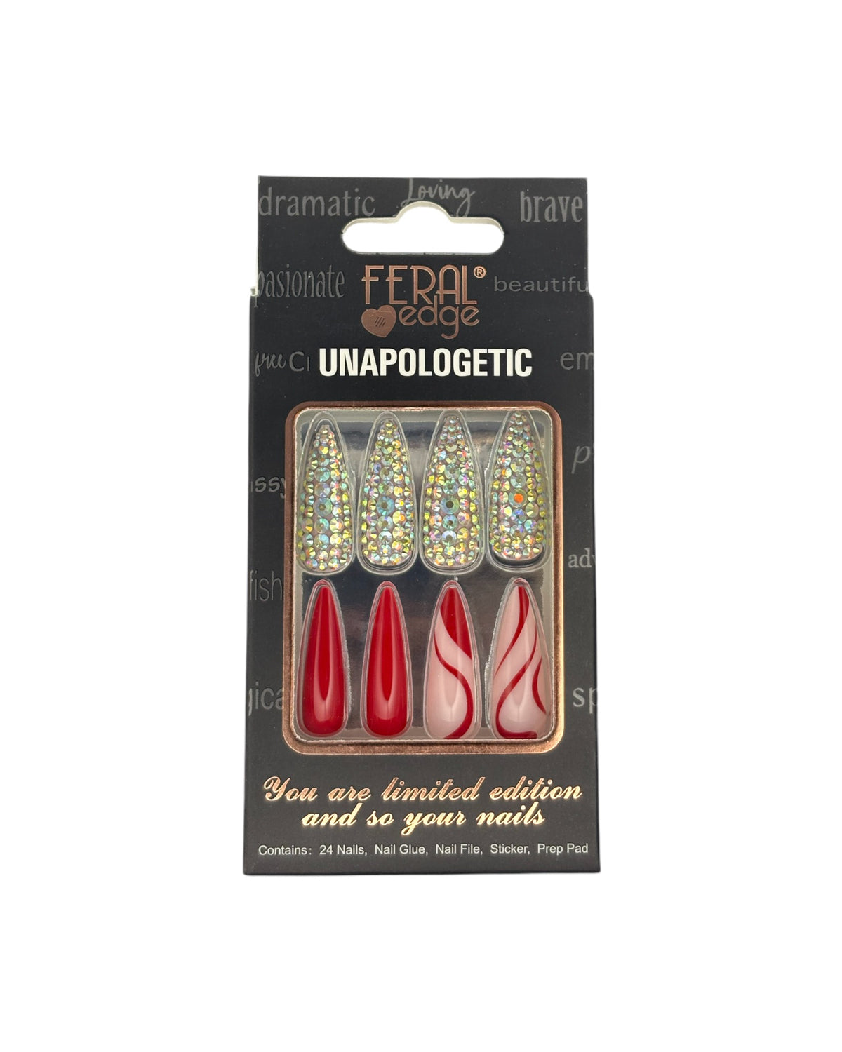 UNAPOLOGETIC BLINGED OUT PRESS ON NAILS