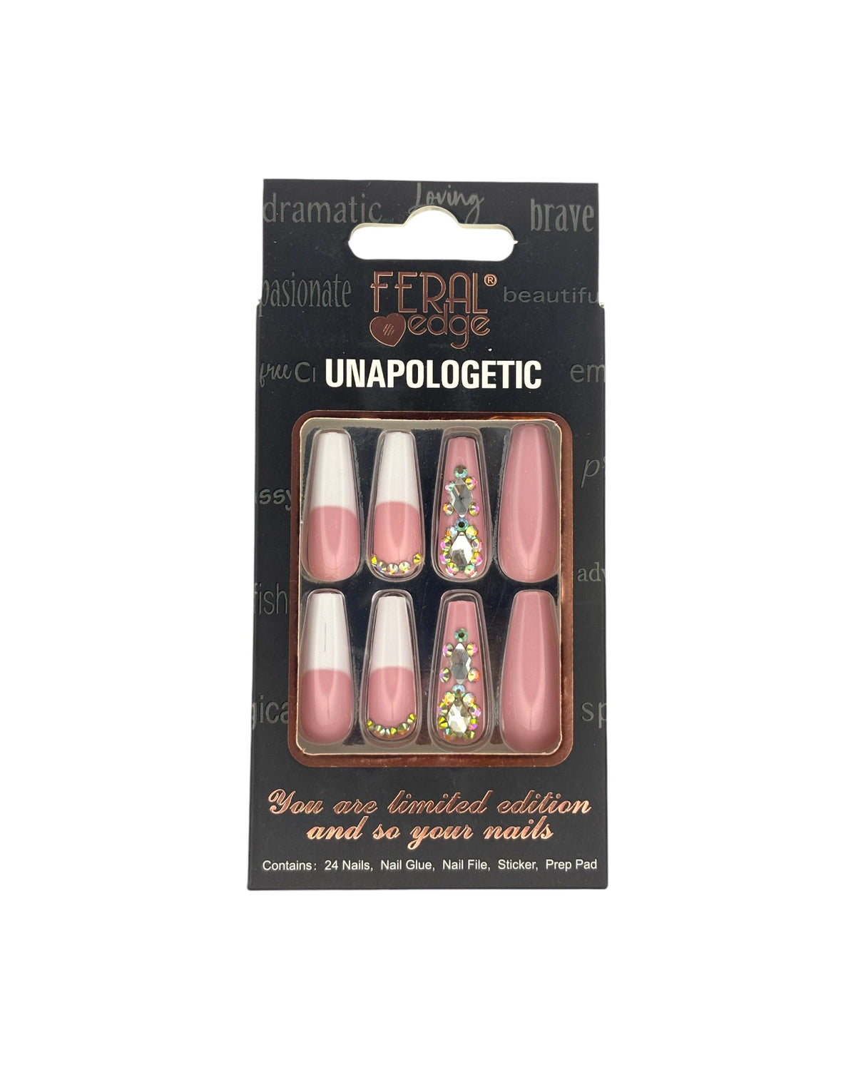 UNAPOLOGETIC BDAZZLED FRENCH TIP