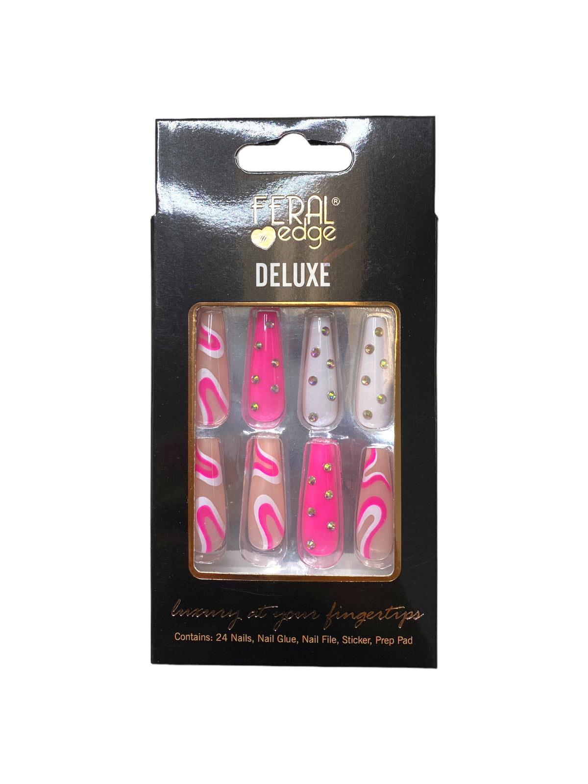 DELUXE GROOVY PRESS ON NAILS