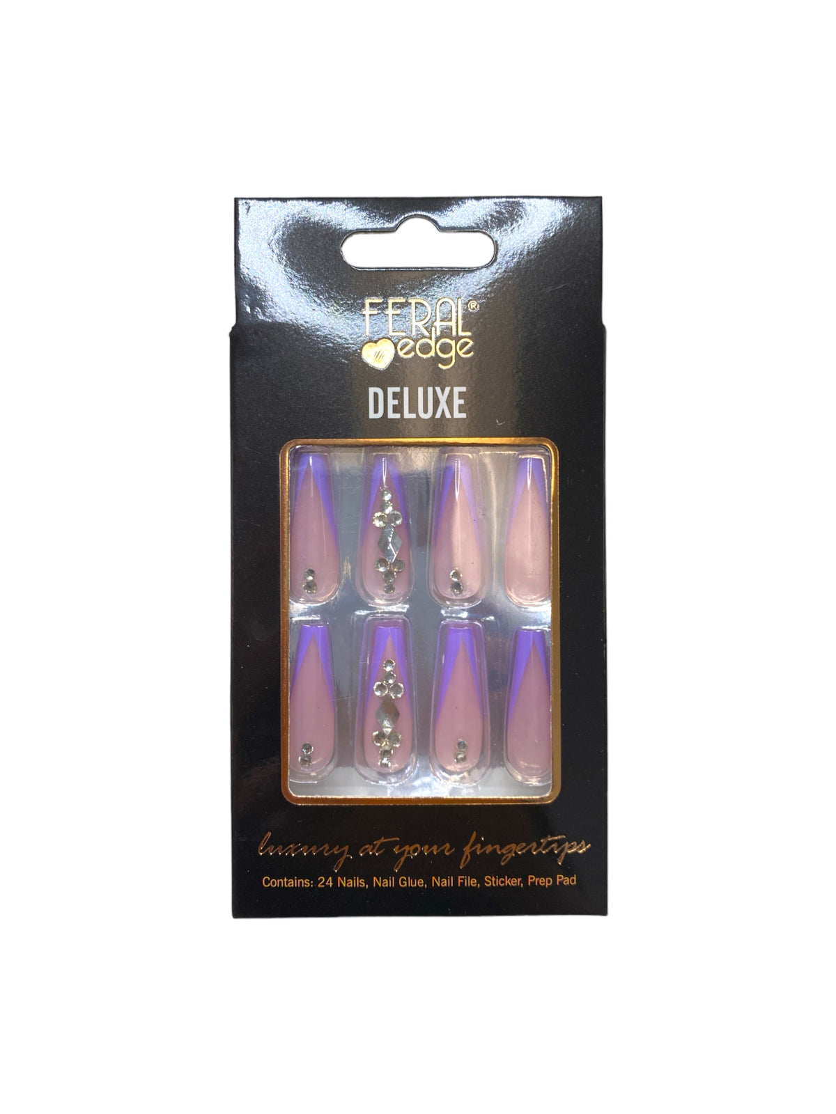 DELUXE PURPLE V FRENCH TIP