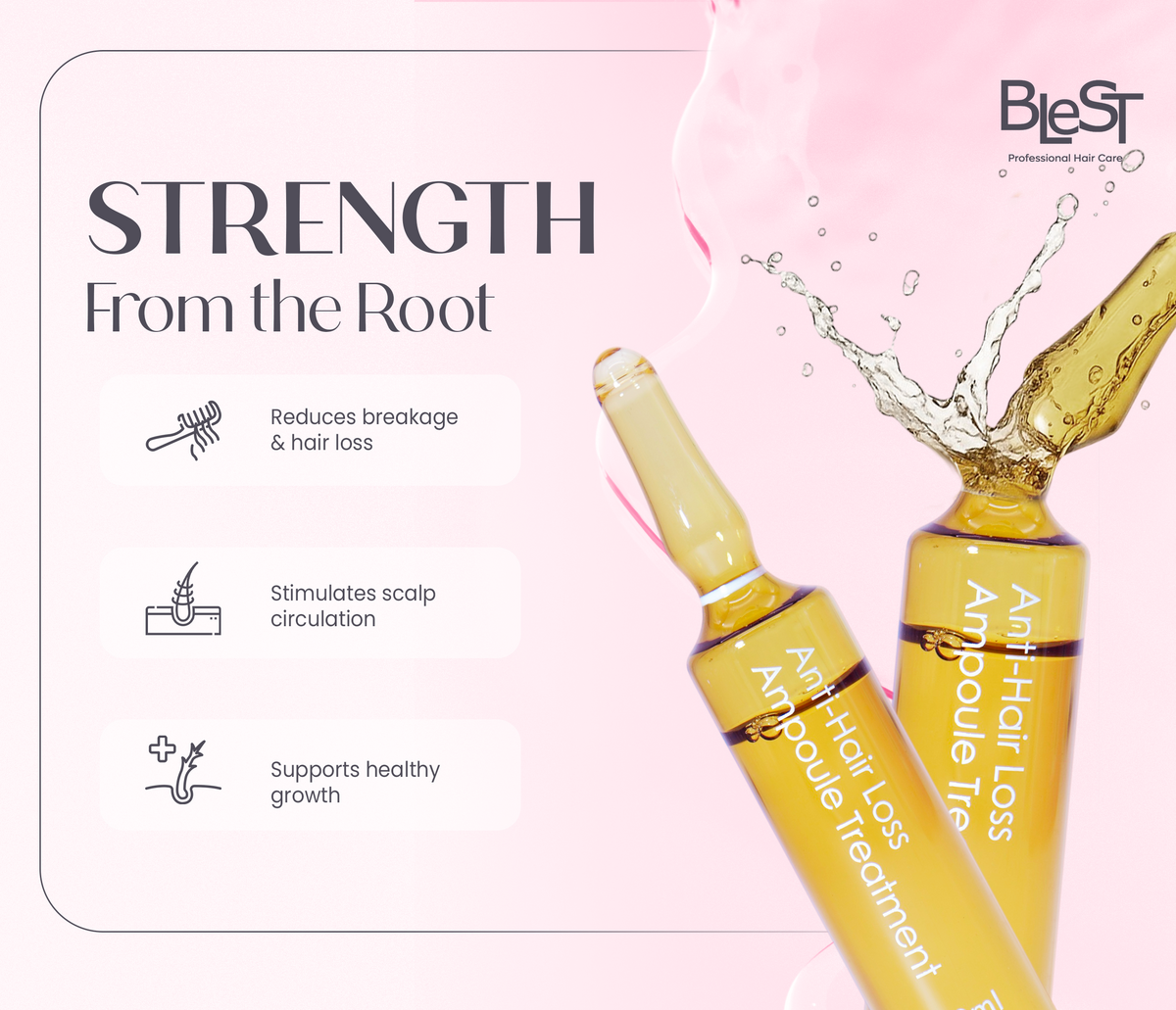 BLEST Anti-Hair Loss Ampoule Treatment – Scalp & Hair Strengthening