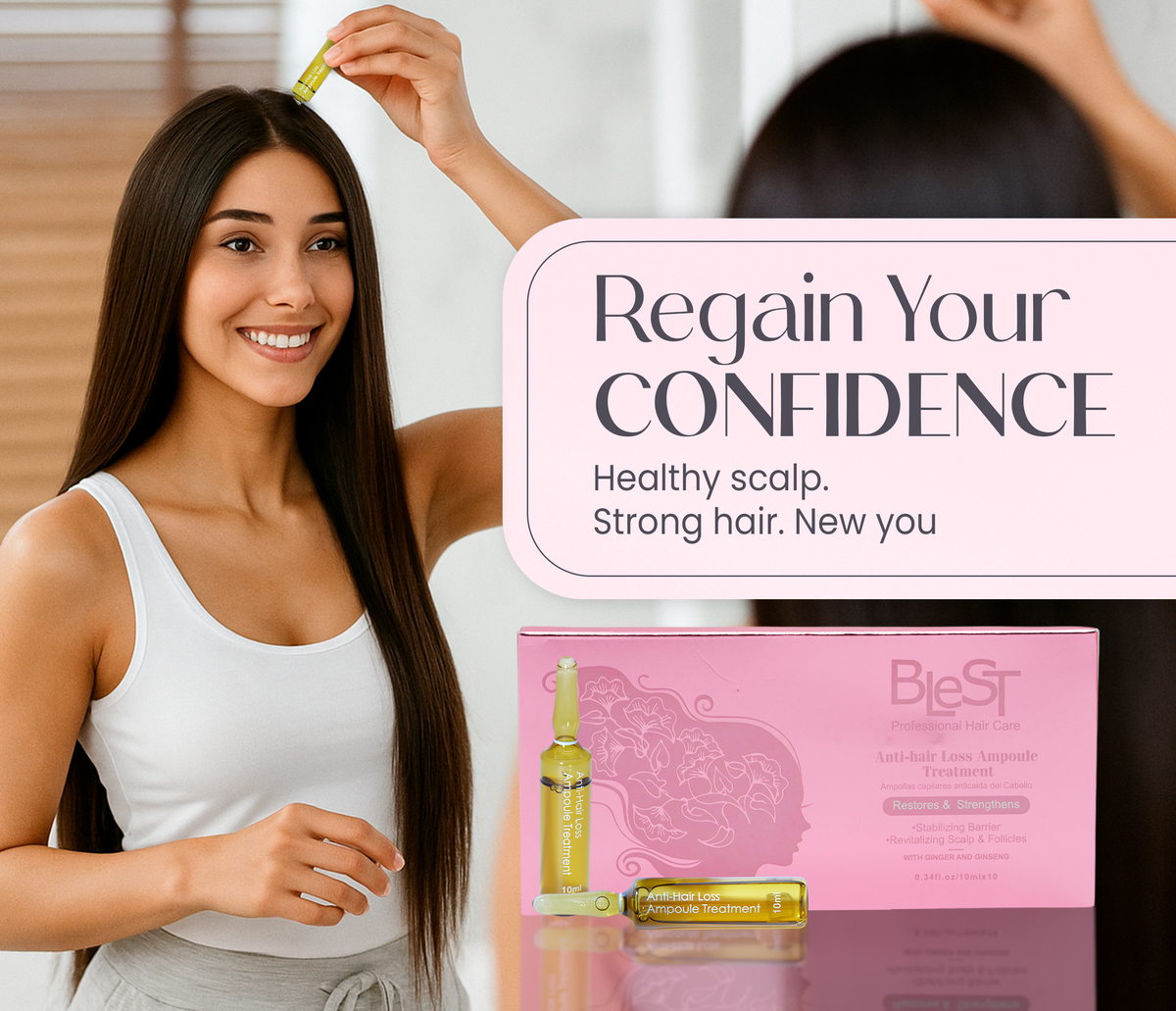 BLEST Anti-Hair Loss Ampoule Treatment – Scalp & Hair Strengthening