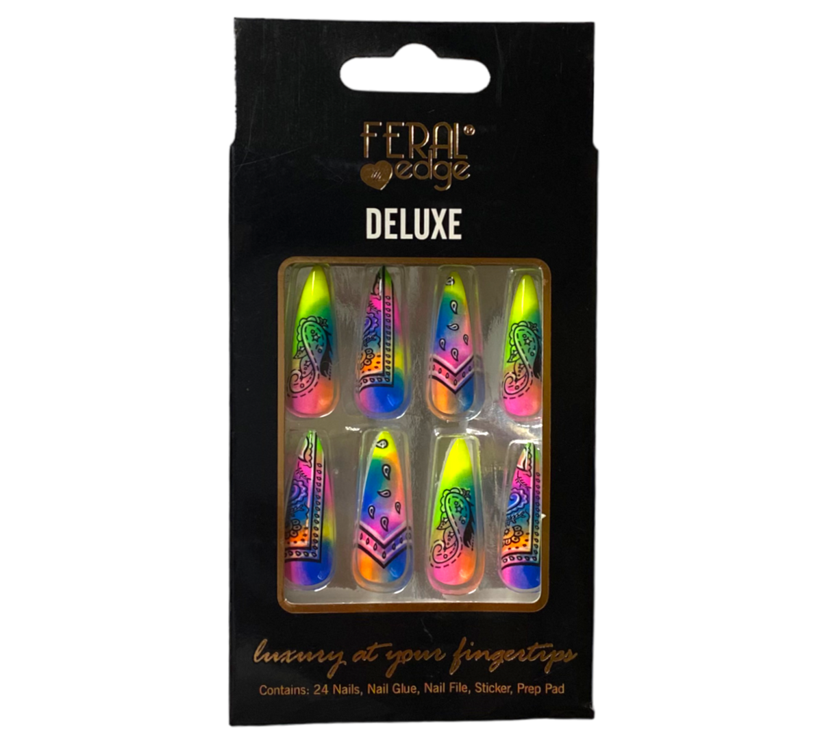 DELUXE PROUD BANDANAS STILETTO NAILS