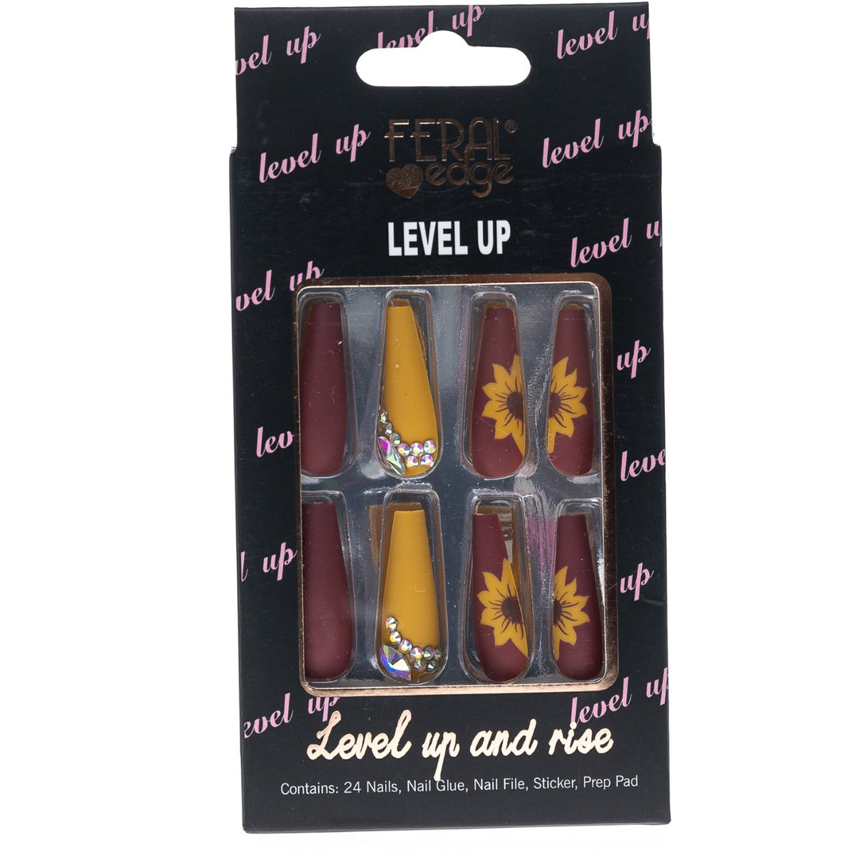 LEVEL UP SUNNY AND HOT FLOWER NAIL COMBO SET