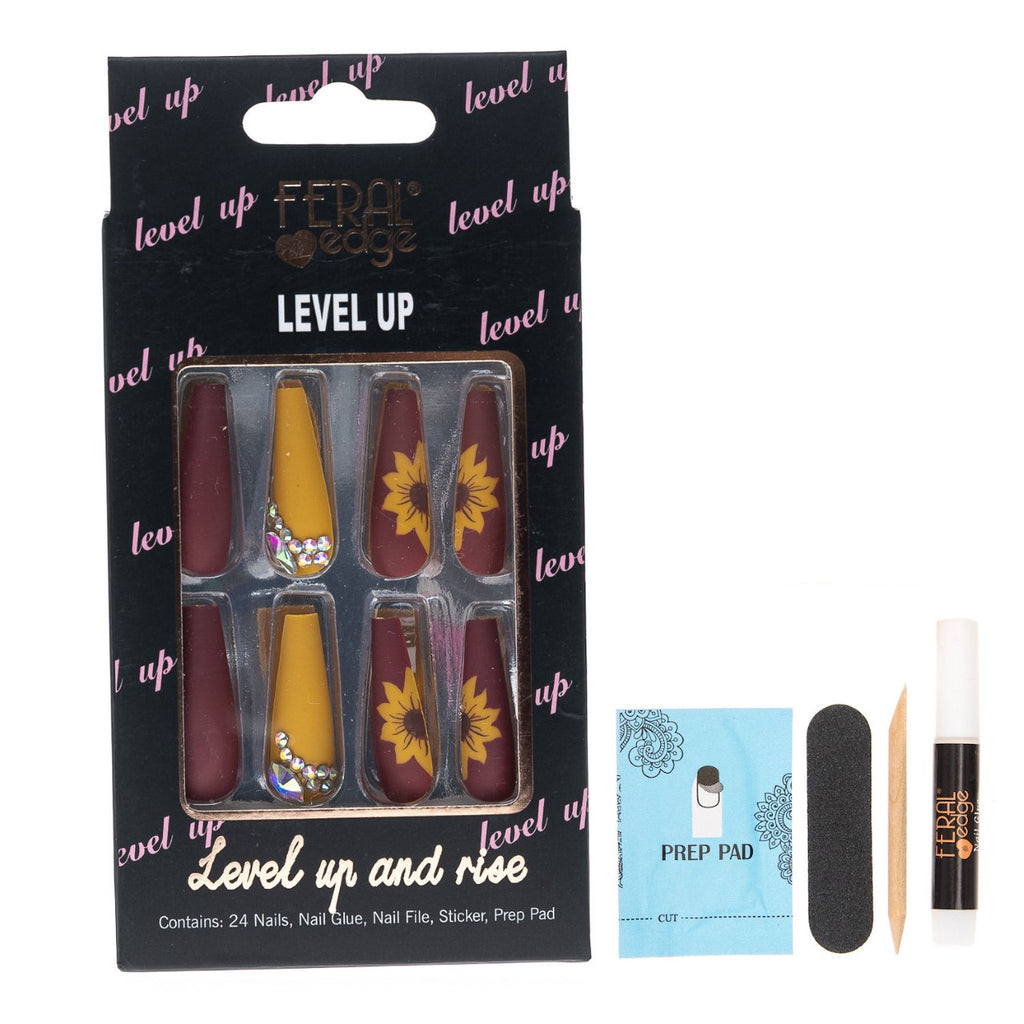 LEVEL UP SUNNY AND HOT FLOWER NAIL COMBO SET