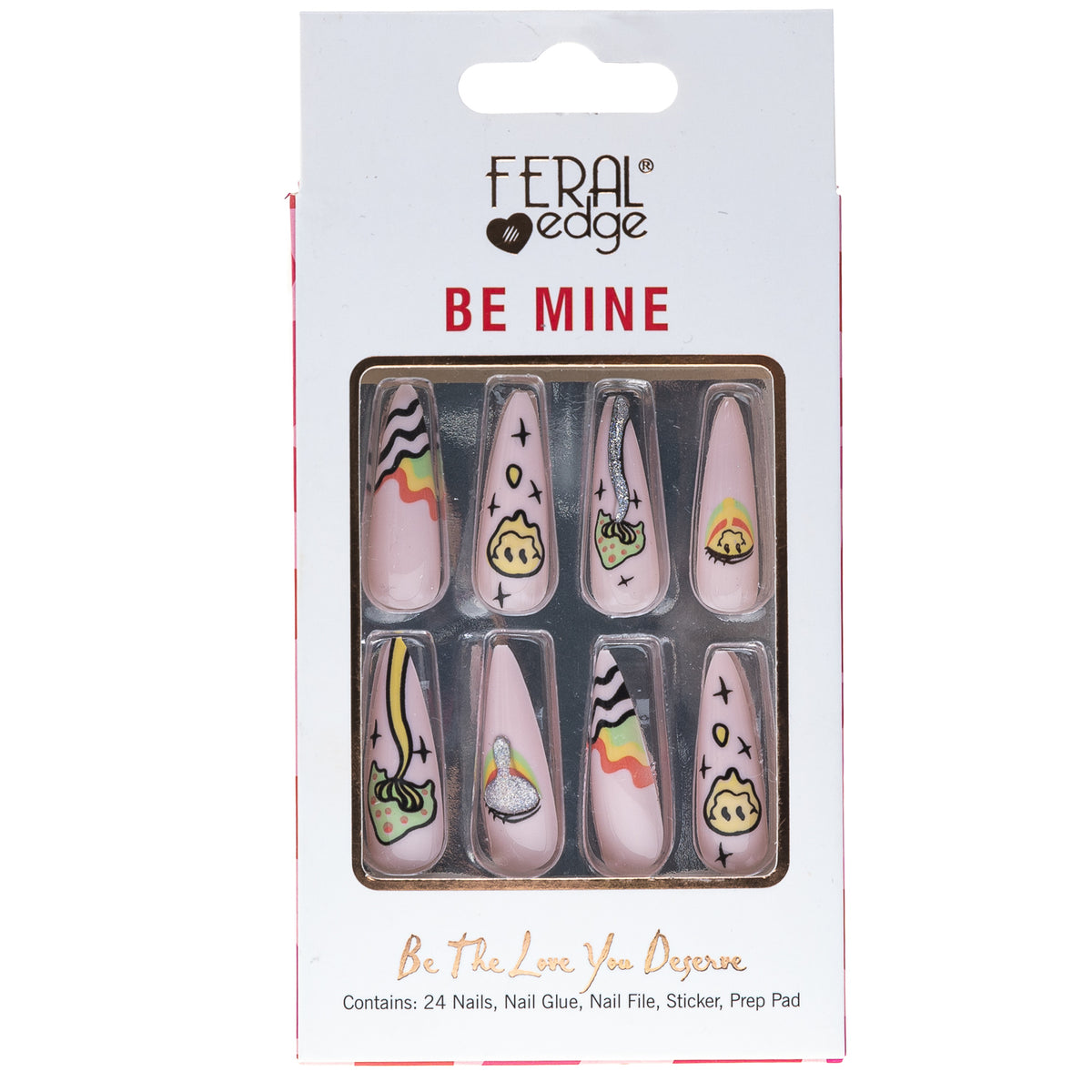 BE MINE MUSHROOM TRIP LONG NAIL SET