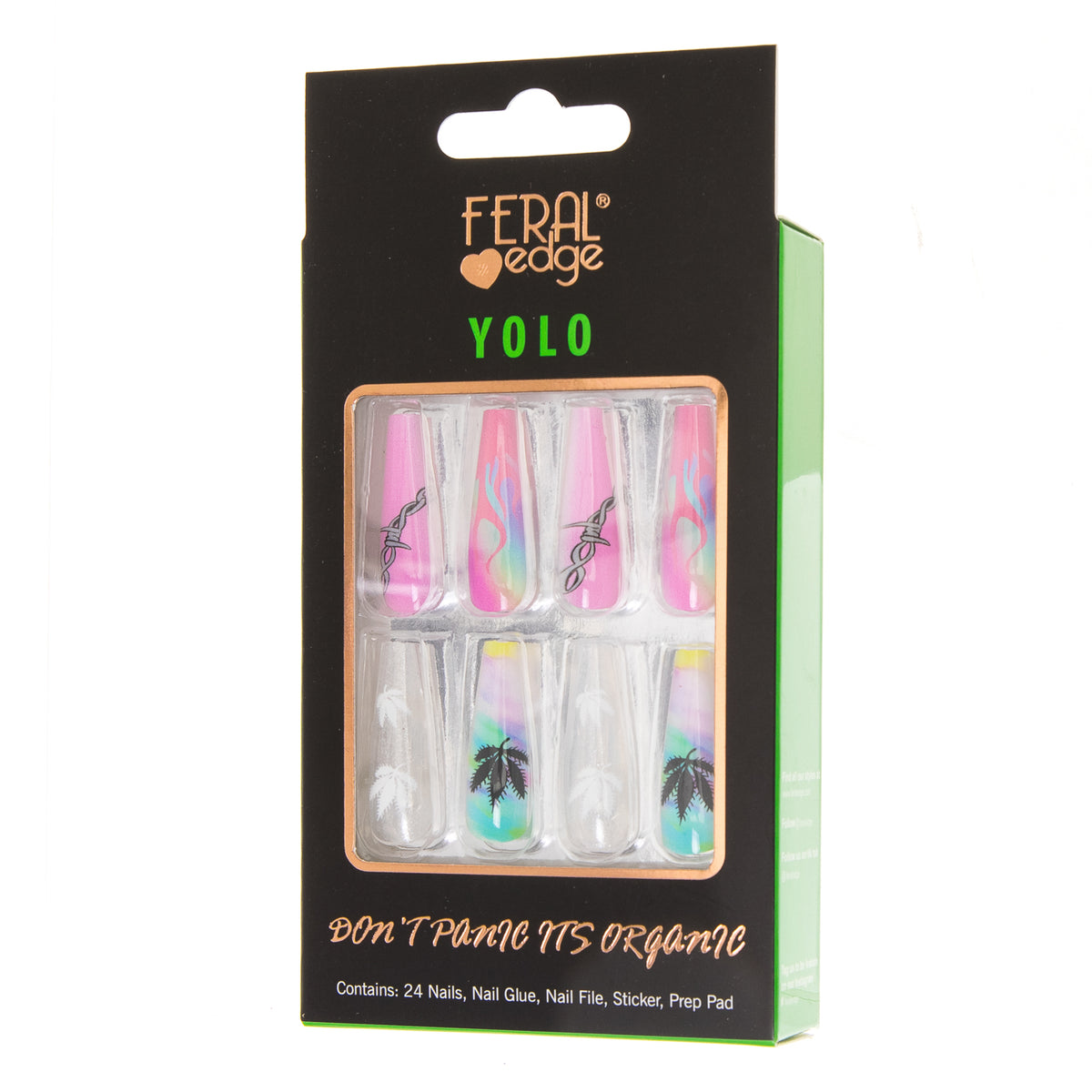 YOLO MULTY PINK CLEAR LEAF COMBO SET