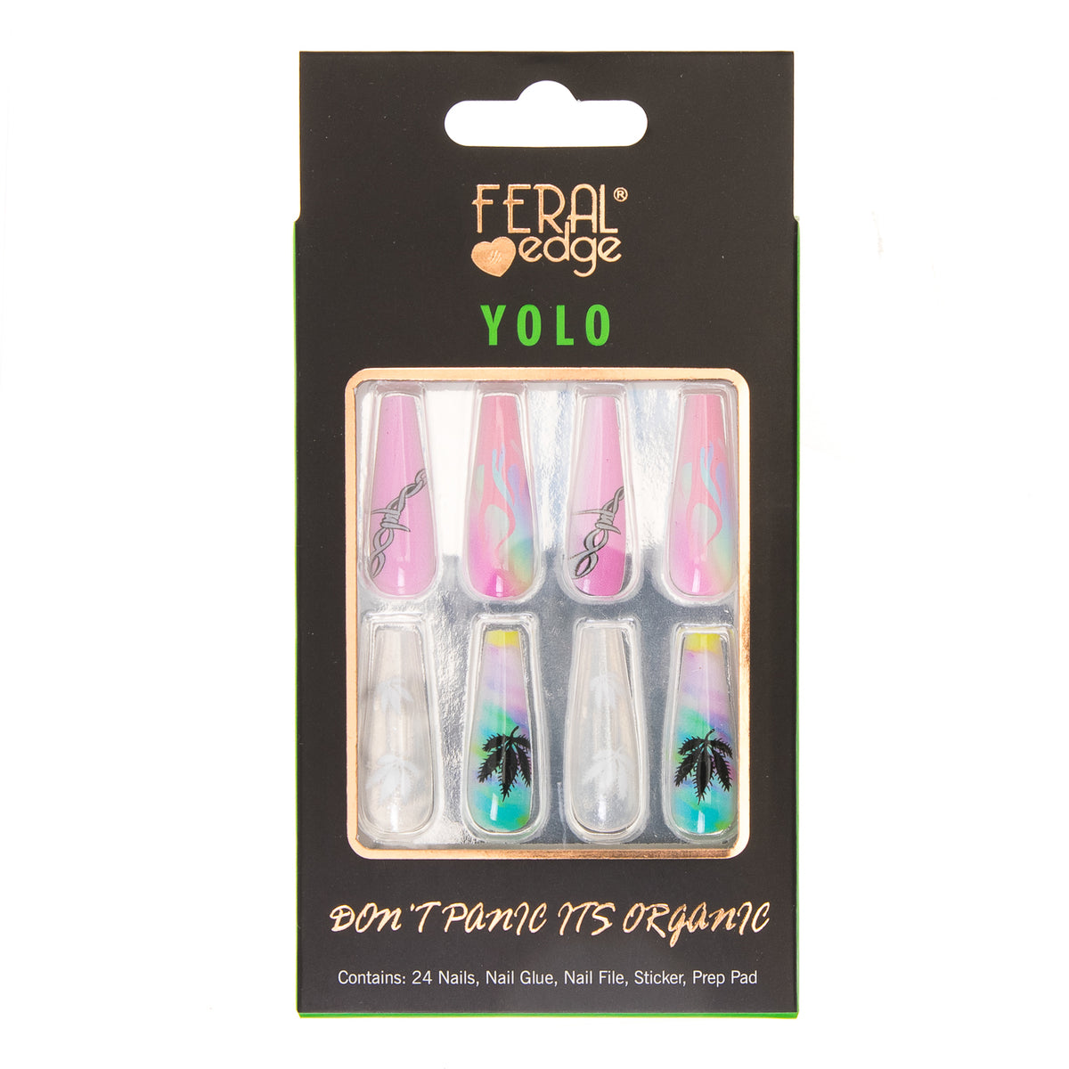 YOLO MULTY PINK CLEAR LEAF COMBO SET