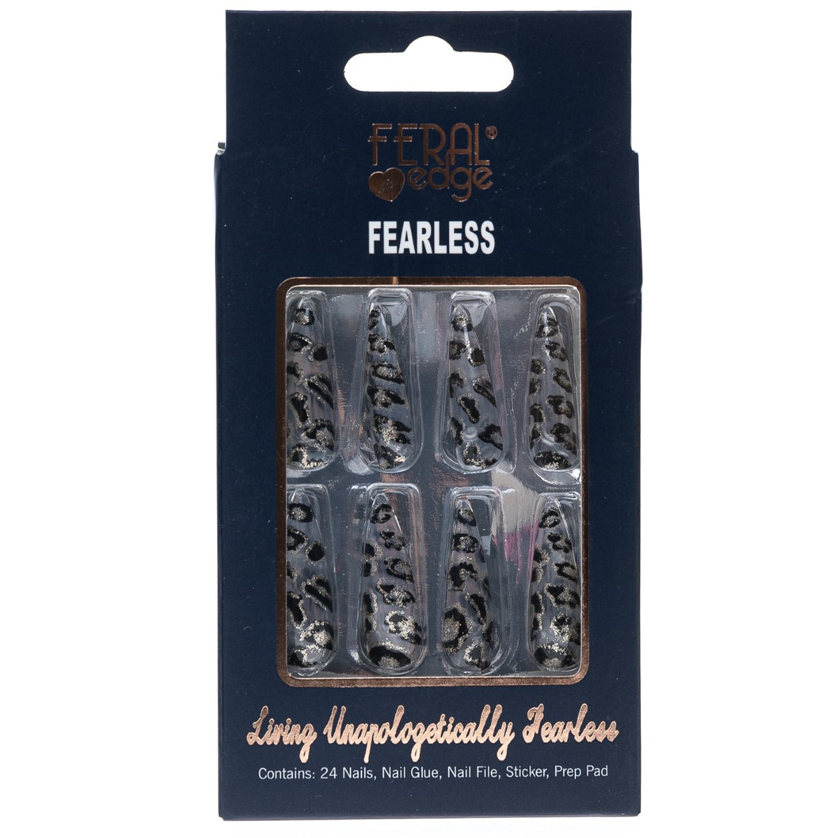 FEARLESS CLEAR FELINE LONG NAILS SET