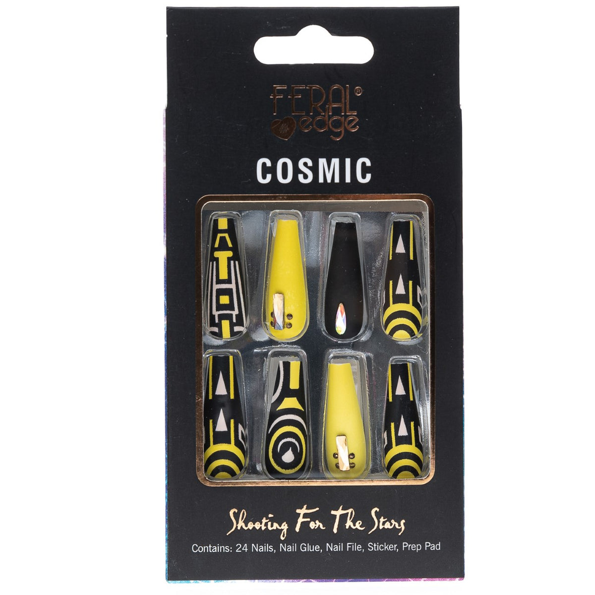 COSMIC QUEEN B LUXOR HIEROGLYPHS LONG NAIL SET