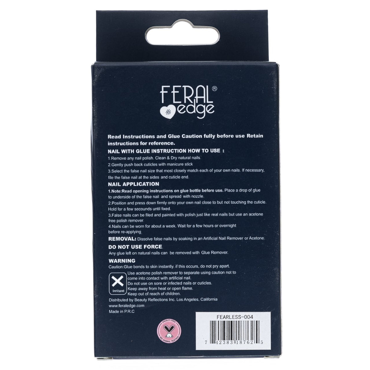FEARLESS CLEAR FELINE LONG NAILS SET