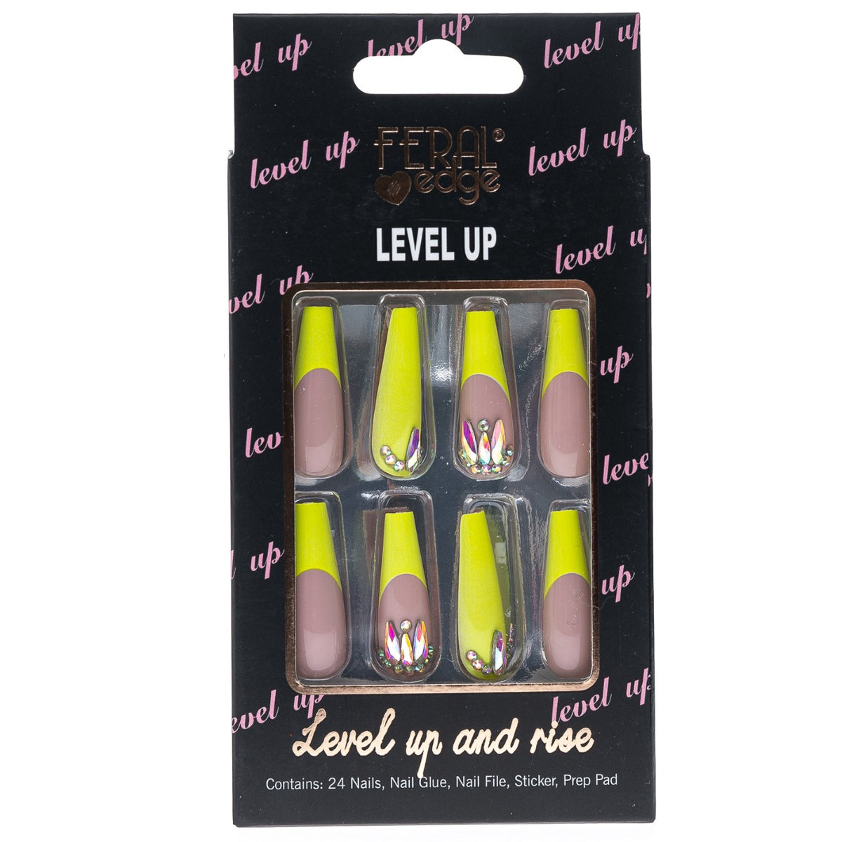 LEVEL UP NEON FRENCH BADDIE NAIL COMBO SET