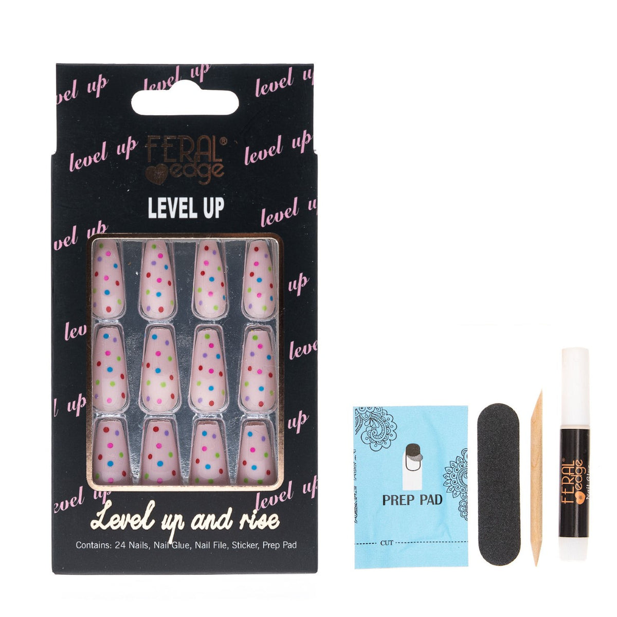 LEVEL UP SWEET DOTTY SPRINKLES NAIL COMBO SET