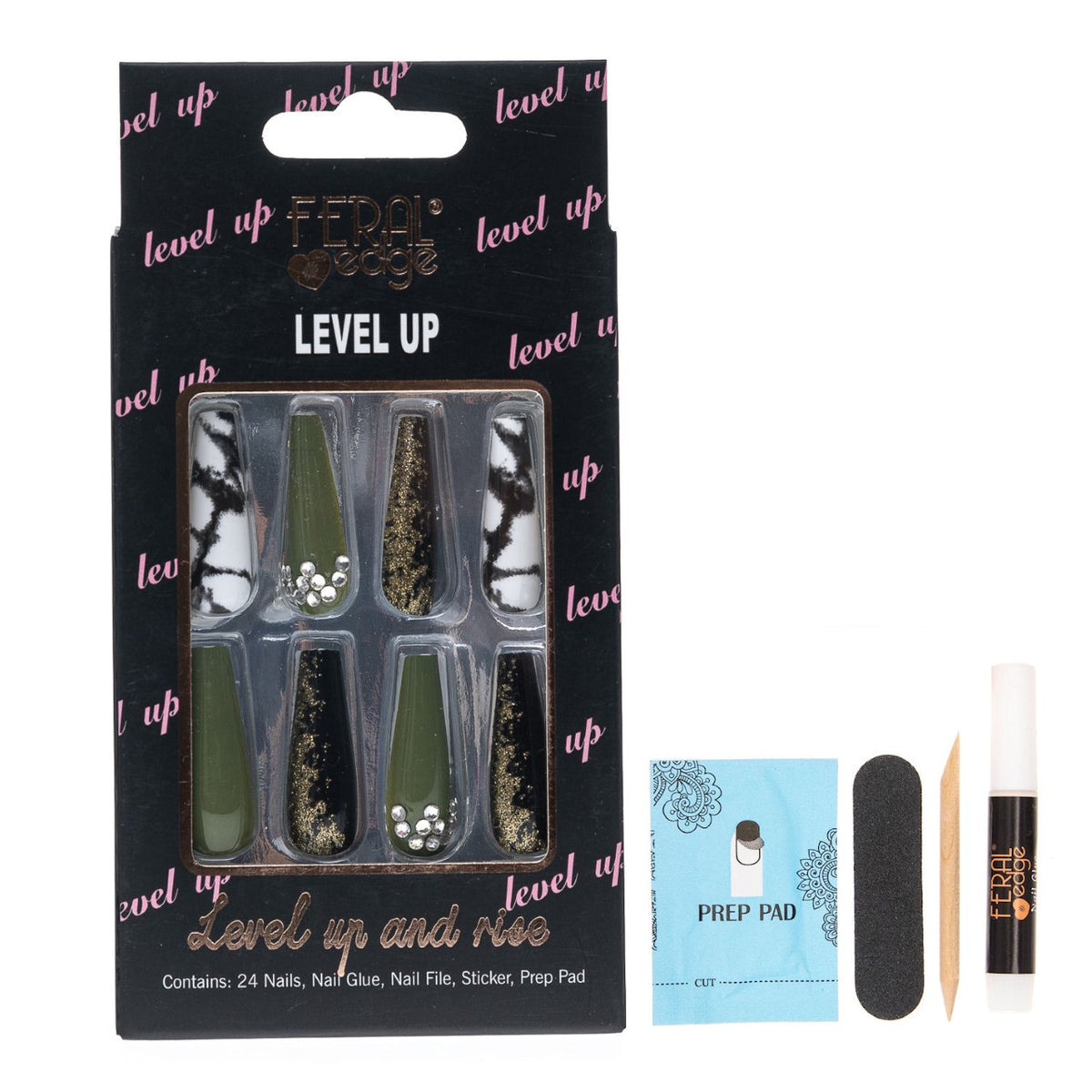 LEVEL UP MARVELOUS COMBAT NAIL COMBO SET