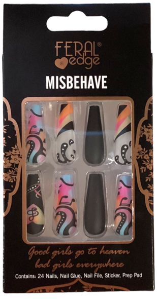 MISBEHAVE SING ME SOME COLOUR NOTES LONG NAIL SET