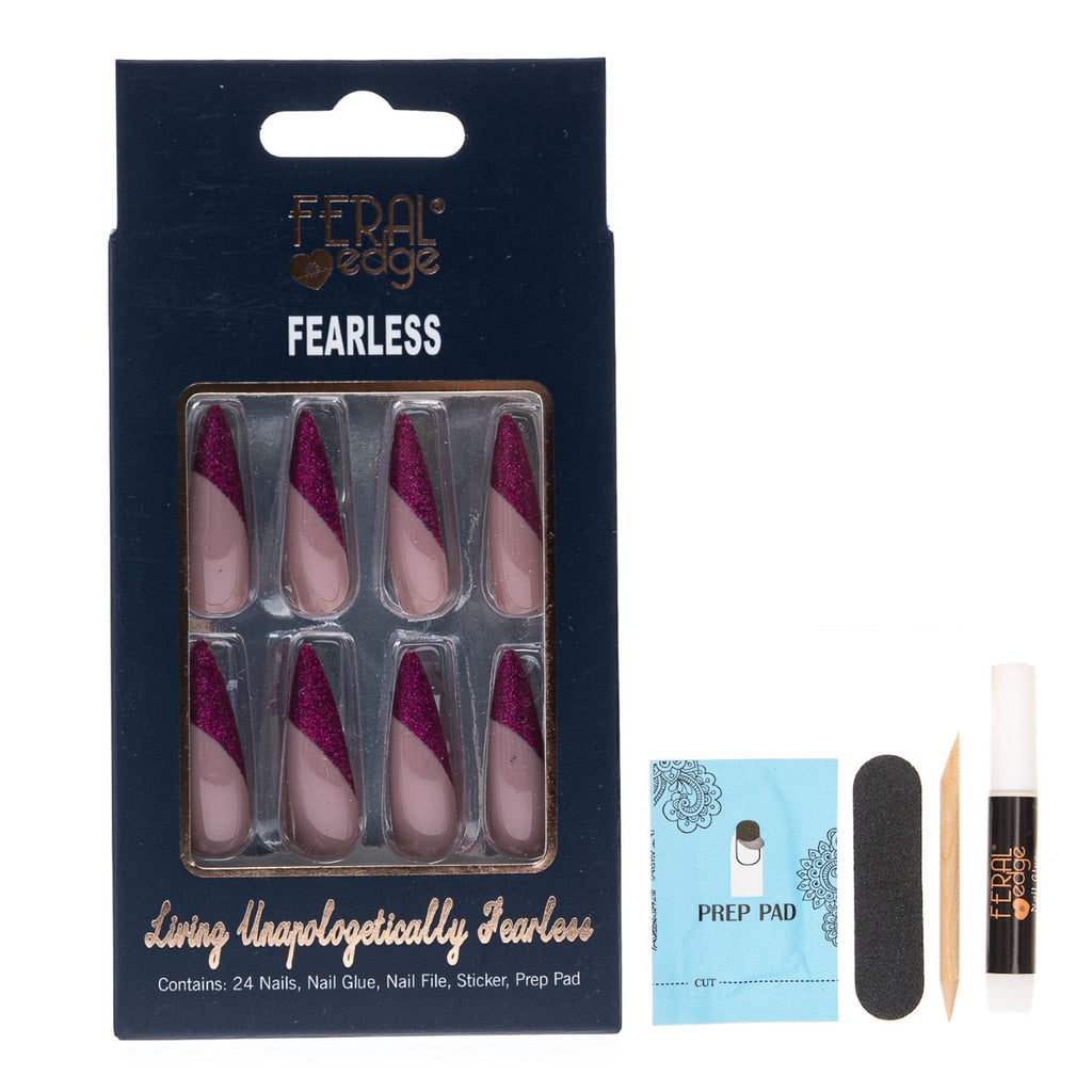 FEARLESS FLIRTY STILETTO GAL NAIL SET